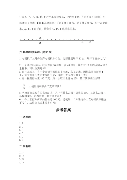 玛多县六年级下册数学期末测试卷（名师系列）.docx