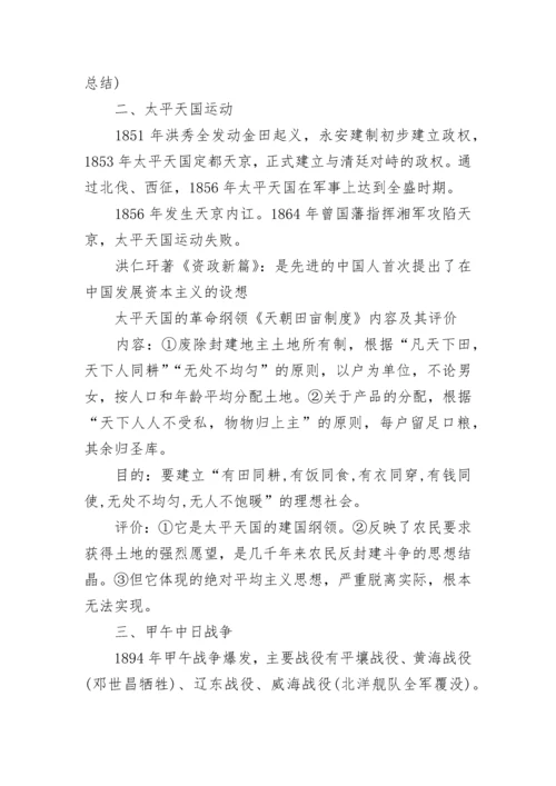 高中历史知识点归纳总结.docx