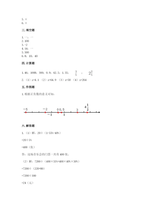 伊春市翠峦区六年级下册数学期末测试卷汇编.docx