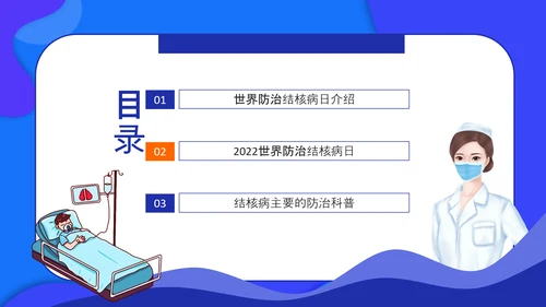 世界防治结核病日，呼吸科肺结核PPT模板