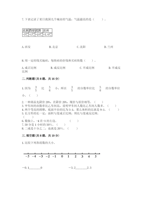 北京版六年级下册期末真题卷附答案【夺分金卷】.docx