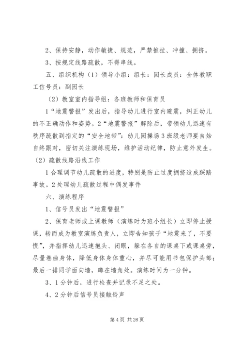 防震减灾防煤气应急演练方案.docx