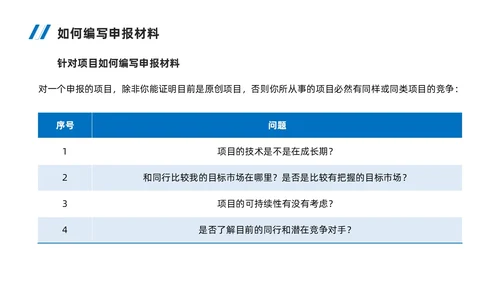 实拍风简约风蓝色系如何做好项目申报工作商务培训PPT