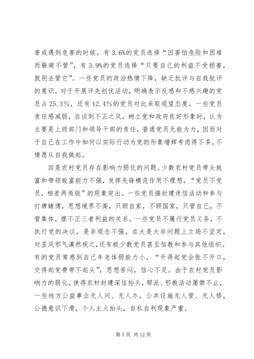 党员队伍思想状况调查思考.docx