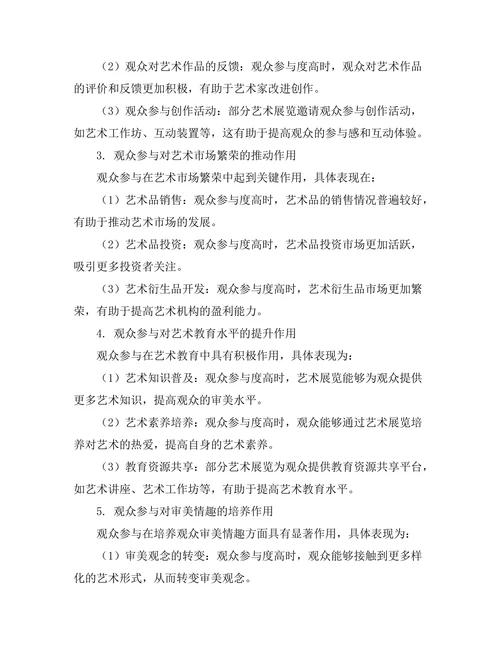 观众参与在当代艺术展览中的重要性