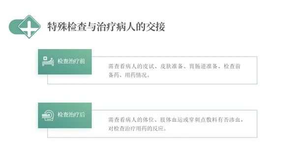 绿色简约医疗护理交接班制度培训PPT