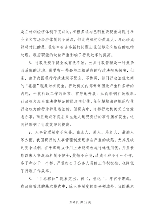 公共行政低效率的成因与对策.docx