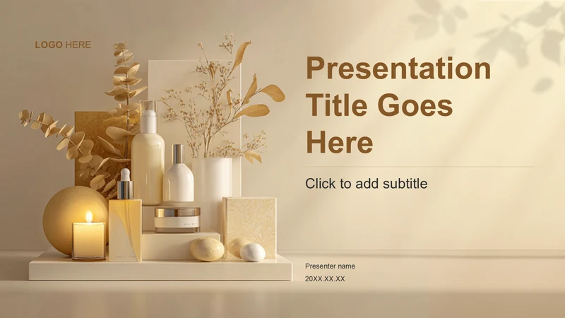 黄色商务风护肤产品介绍PPT主题