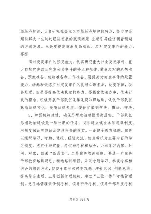 关于加强干部队伍思想政治建设的思考 (3).docx