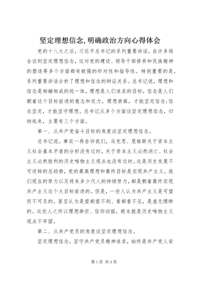 坚定理想信念,明确政治方向心得体会 (2).docx