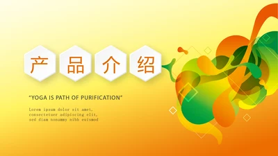 抽象艺术感公司产品介绍宣传通用PPT动态模板