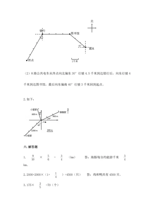 人教版六年级上册数学期中测试卷【突破训练】.docx