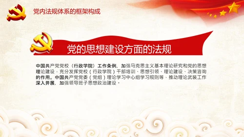 中国之治学习中国共产党党内法规体系PPT模板