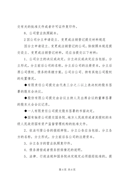 公司合并、分立提交材料规范.docx