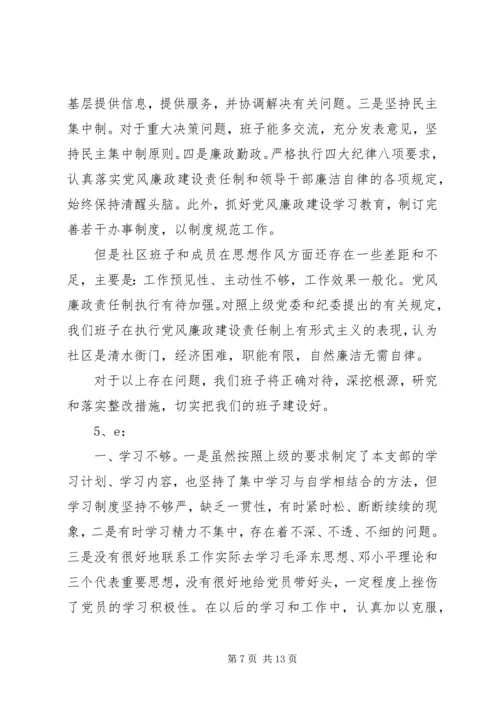 社区党员组织学习记录.docx