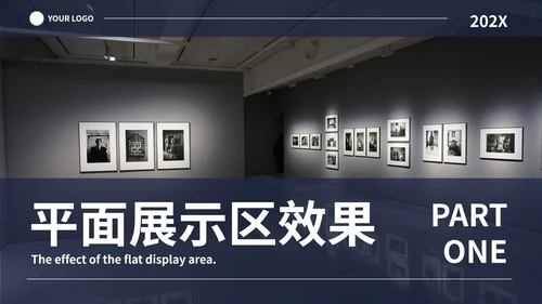 实景现代企业艺术展厅项目设计方案PPT模板