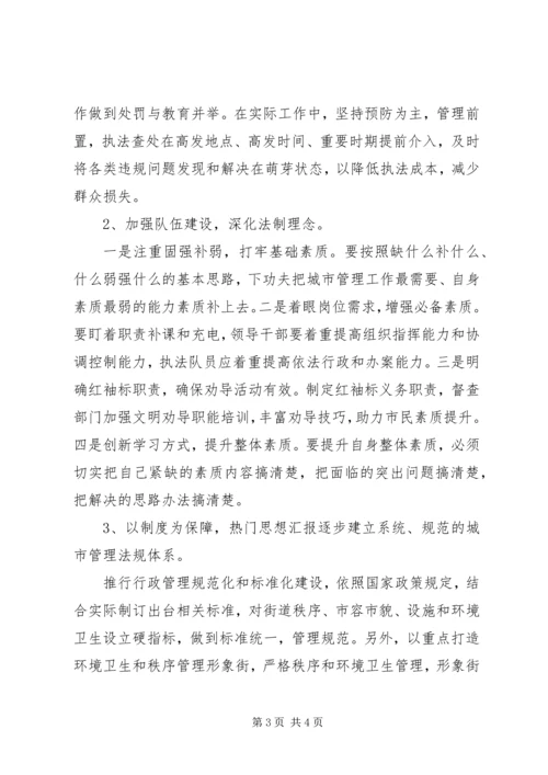 学习城市管理工作个人心得体会.docx