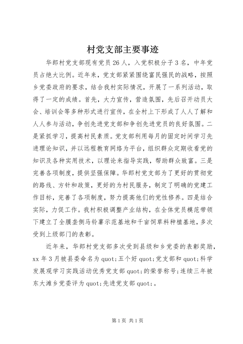 村党支部主要事迹 (2).docx