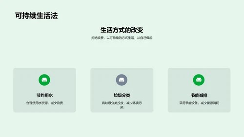 环保教学课件PPT模板