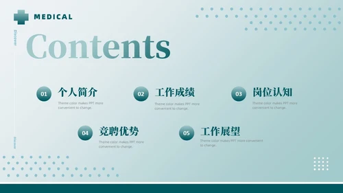 简约医院岗位竞聘创城创新守正健康