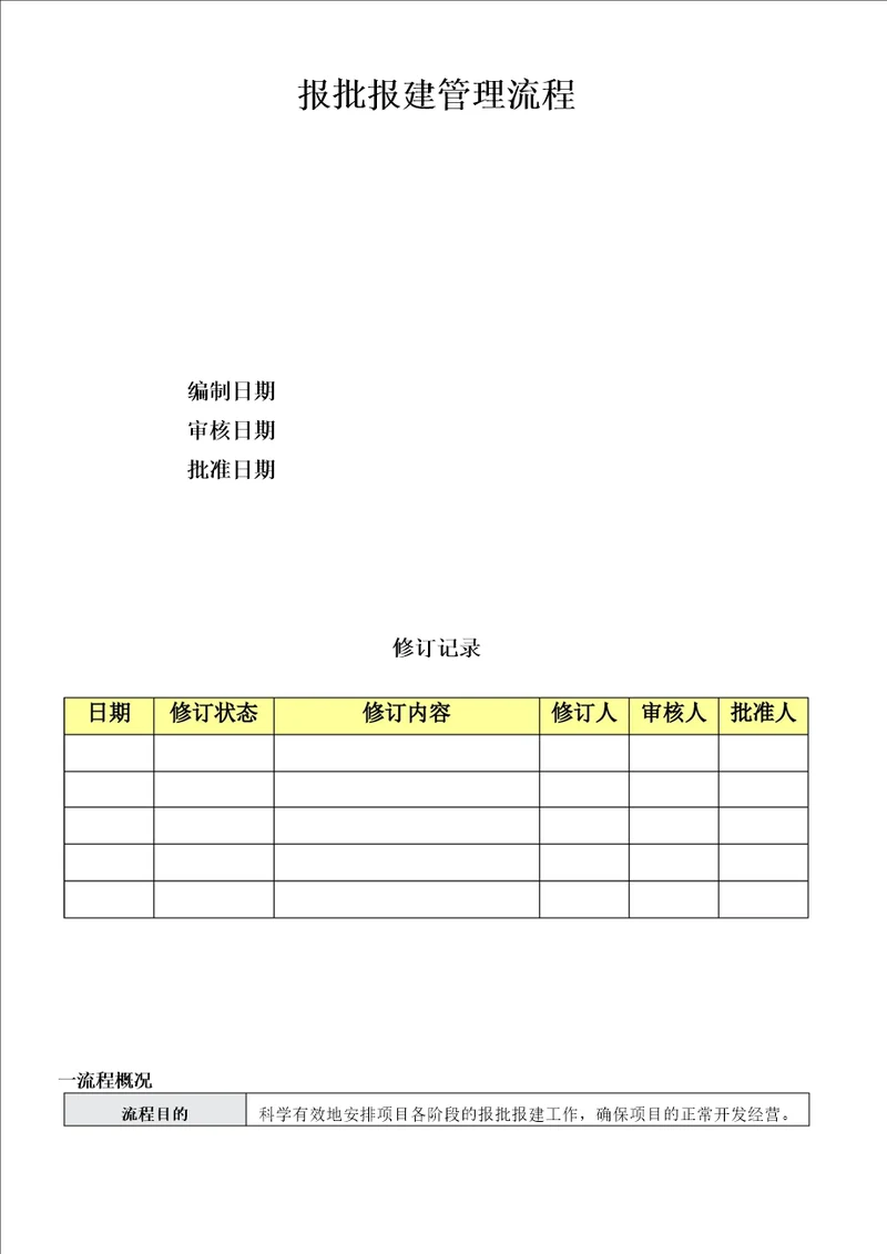 报批报建管理流程