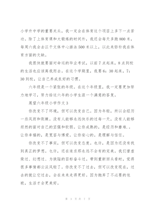 展望六年级小学作文5篇.docx