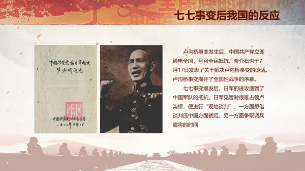 学习纪念卢沟桥事变七七事变历史简介PPT