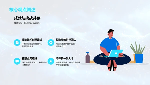 医保部门年报总结PPT模板