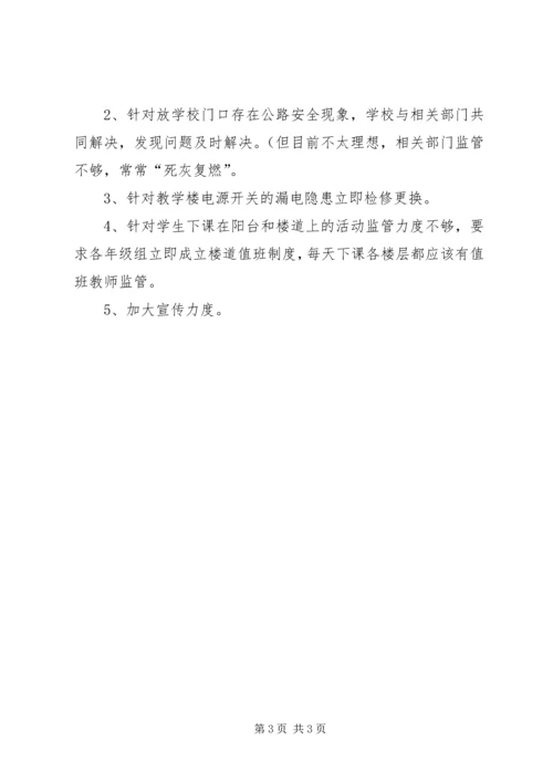 学校安全开展自查汇报.docx