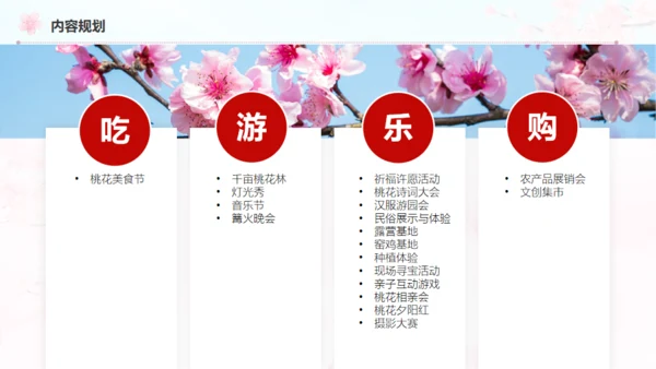 小镇桃花节策划方案通用PPT