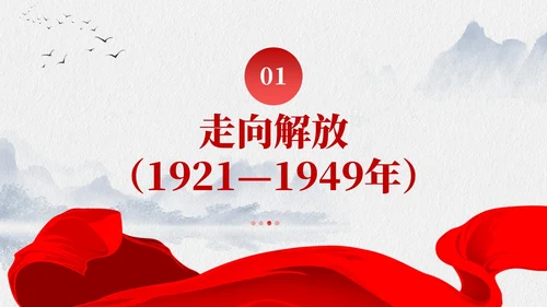 水墨元素中国GCD百年乡村治理的基本经验党课课件PPT党建
