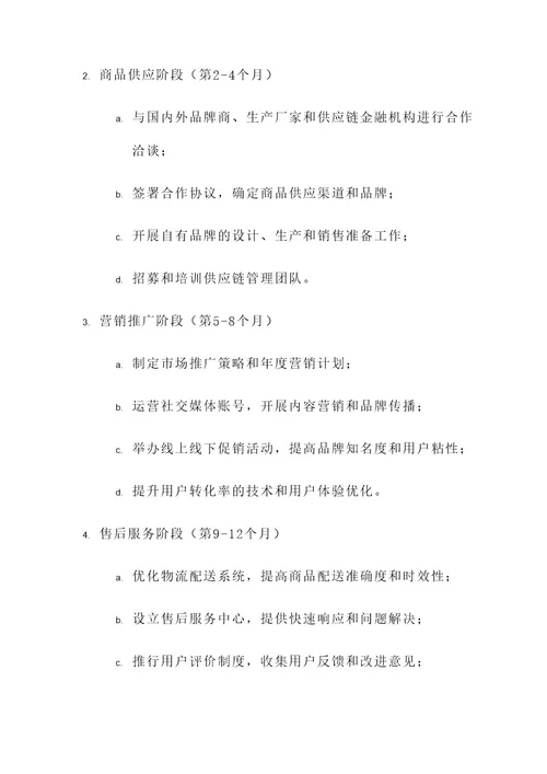 电商企业项目策划书