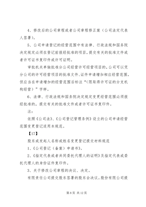 公司登记提交材料规范.docx