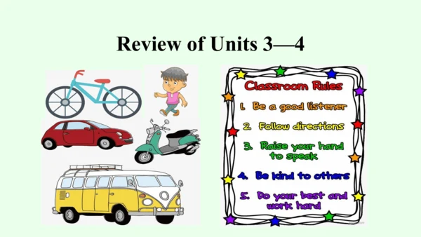 【优质课件】人教新目标（Go for it）版 七年级下 Review of Units 3—4复习