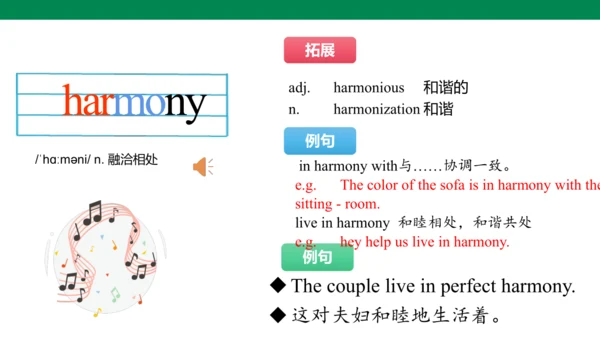 Unit 3 Family ties 单词讲解课件第二课时(含内嵌音频)【新外研（2024）版七上英