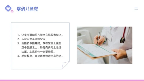 粉紫简约儿科支气管肺炎护理查房PPT模板宣传PPT动态PPT儿科护理
