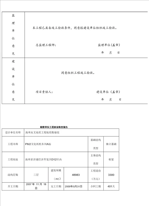 完整版施工单位工程竣工报告