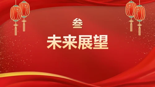 红金国潮年终盛会PPT模板
