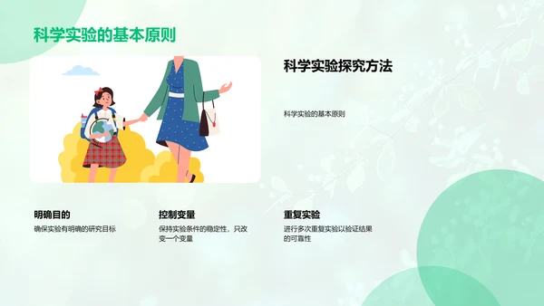 谷雨影响下的植物生长PPT模板