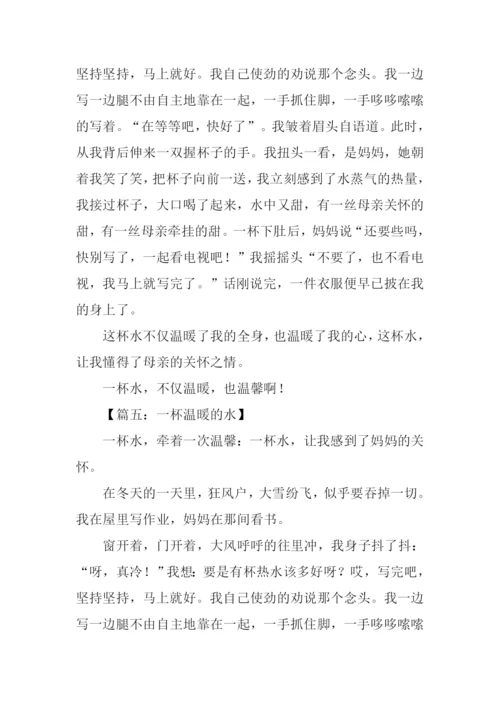 一杯水的温暖作文.docx