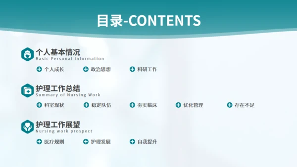 守护健康护士长竞聘述职报告通用PPT模板