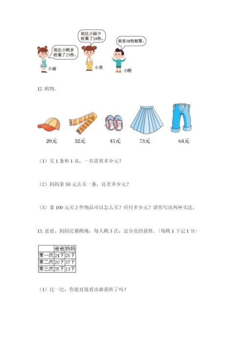 小学二年级数学应用题50道附答案解析.docx
