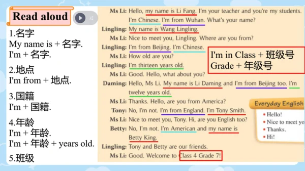 Module 1 My classmates Unit 1 Nice to meet you.课件
