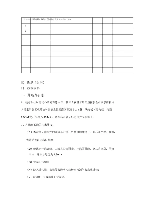 招标投标万科外墙保温及真石漆招标