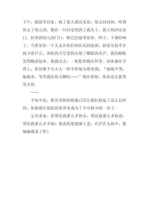 偏偏遇见你作文800字.docx