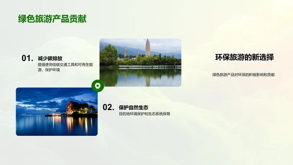 绿色旅游策划PPT模板