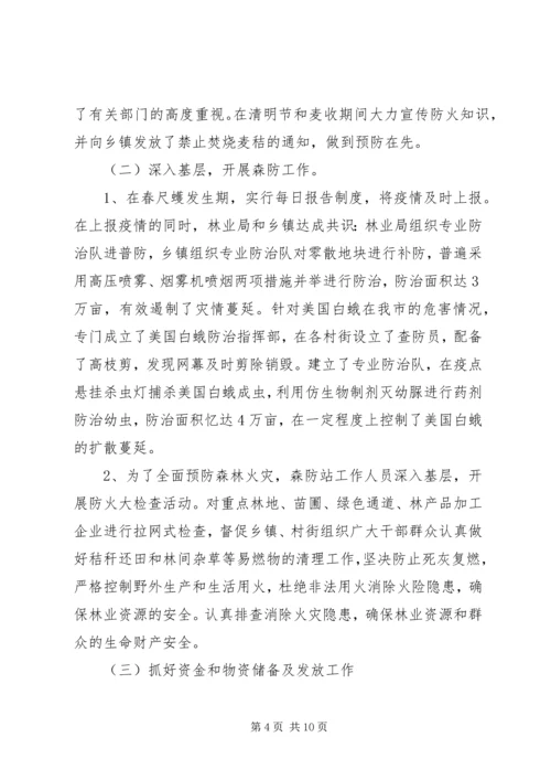 市林业局上半年工作监察总结及计划.docx