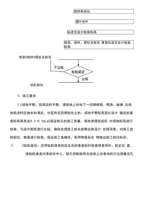 3、水泥搅拌桩作业指导书