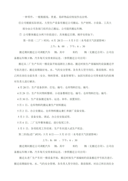 公司搬迁专题方案范文.docx