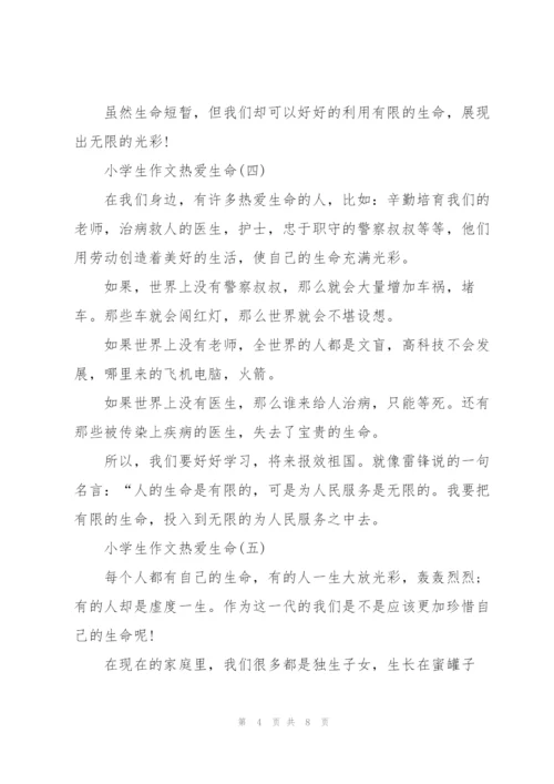 小学生作文热爱生命【8篇】.docx